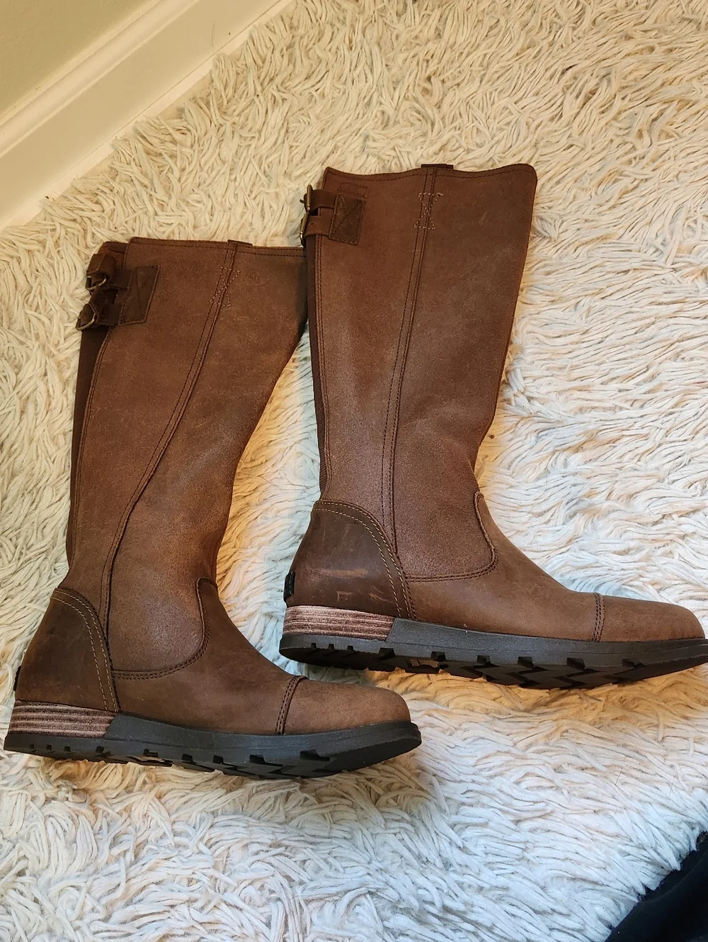 Tall Brown Leather Riding Boots - Classic Style